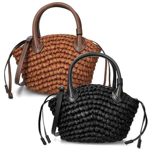 [名品] 25FW ラヤ ラフィア バスケット ショルダーバッグ 2種 BAG52020