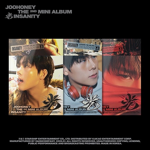 [3種セット] JOOHONEY - 2nd Mini [光 (INSANITY)]