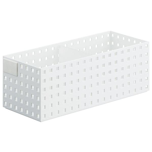 (まとめ) 小物入れ/マルチ収納ケース (ミドル L ホワイト) 奥行き35cmタイプ 9025 ブリックスS (16個セット)