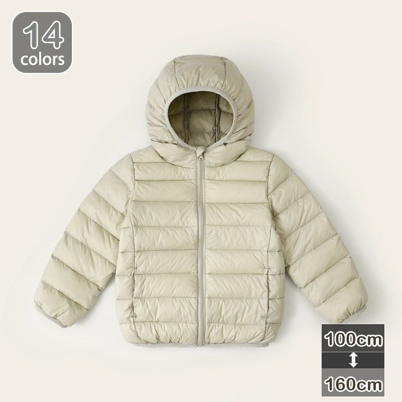 子供 アウター コート ダウンジャケット フード付き 選べる8色 女の子 男の子 男女兼用 カッコイイ かわいい 冬用 防寒 暖かい 軽量 ラインダウン 子供用 ダウンコート シンプル 秋冬 遊び 通