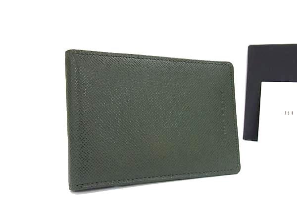 バーバリー カードケース パスケース レザー - グリーン系 カード入れ 名刺入れ ブランド ポイントカード クレジットカード ICカード メンズ レディース ユニセックス【本物保証】