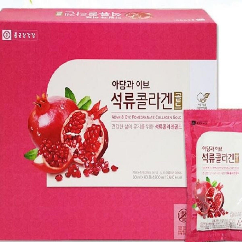 韓国-KMEAL-チョングンダン社健康アダムとザクロコラーゲンゴールド80mlx60包