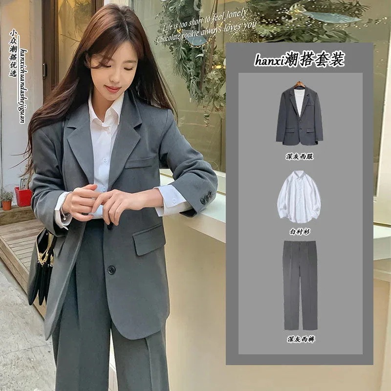 3日以内出荷スーツセットアップ 24新 韓国版 学生 感 職業 正装 3点セット レディース 卒業式 卒園式 入学式 入園式 説明会 新生活応援ビジネス特集