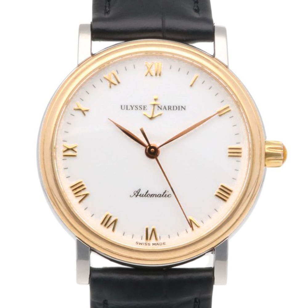 ユリスナルダン サンシアー 腕時計 ステンレススチール 135-34 自動巻き 1年保証 Ulysse Nardin 中古