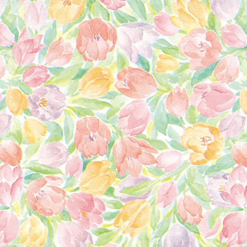 （まとめ買い）シモジマ HEIKO 包装紙 花柄 半才 メモワーズ 100枚 757x530mm ラッピング用品 002319010 [x3セット]