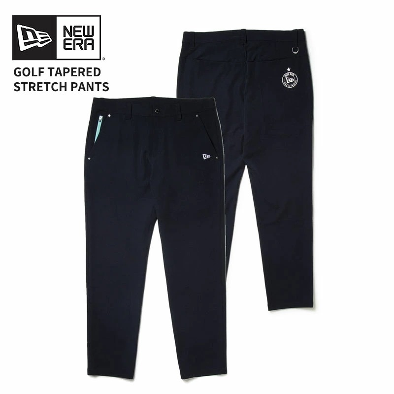 ニューエラ メンズ ゴルフウエア ゴルフパンツ NEW ERA テーパード ストレッチパンツ ネイビー 紺 伸縮 ボトムス 春夏 14391476