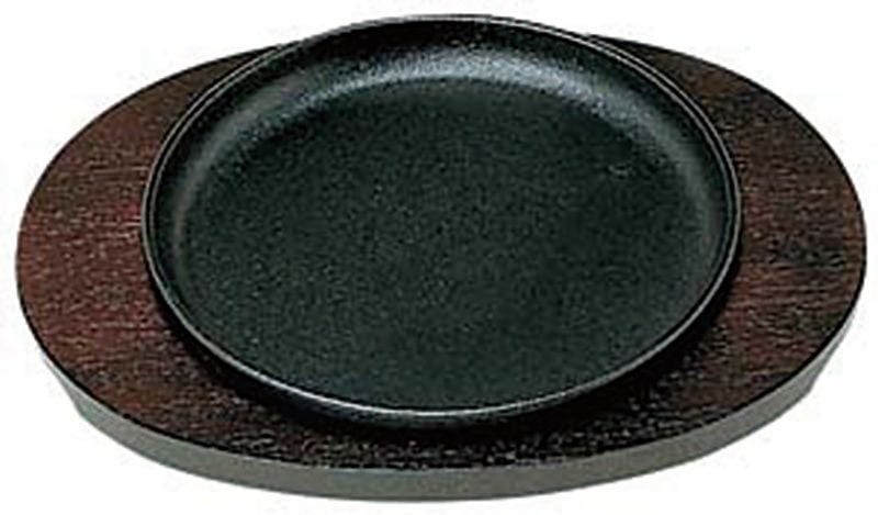 三和精機製作所 鉄製 ステーキ皿 丸型特大 24cm