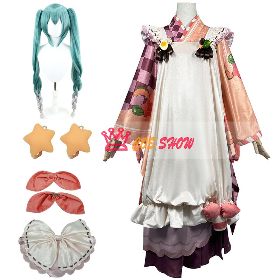 2025新品販売 初音ミク 雪ミク 北海道冬 冬ごちそう 2024メイド服 コスプレ衣装 和服 cosplay仮装 日常服 ウィッグ能 イベント ステージ服 舞台 ハロウィン