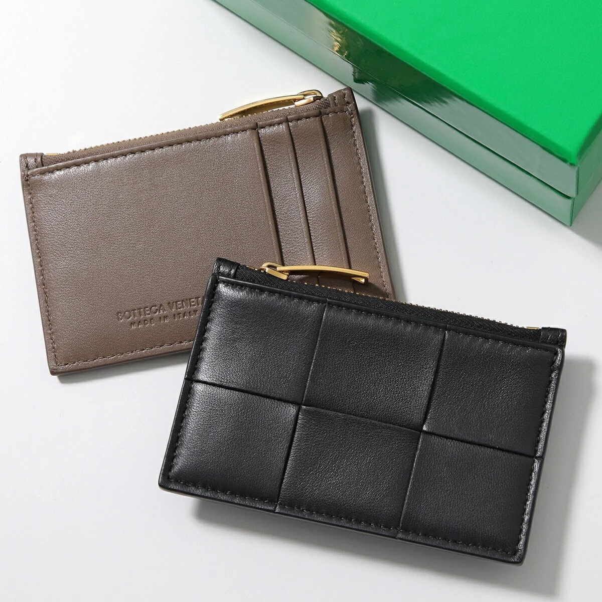 BOTTEGA VENETA ボッテガヴェネタ コインケース カセット 681010 750067 VCQC4 レディース マキシイントレチャート カードケース フラグメントケース長財布