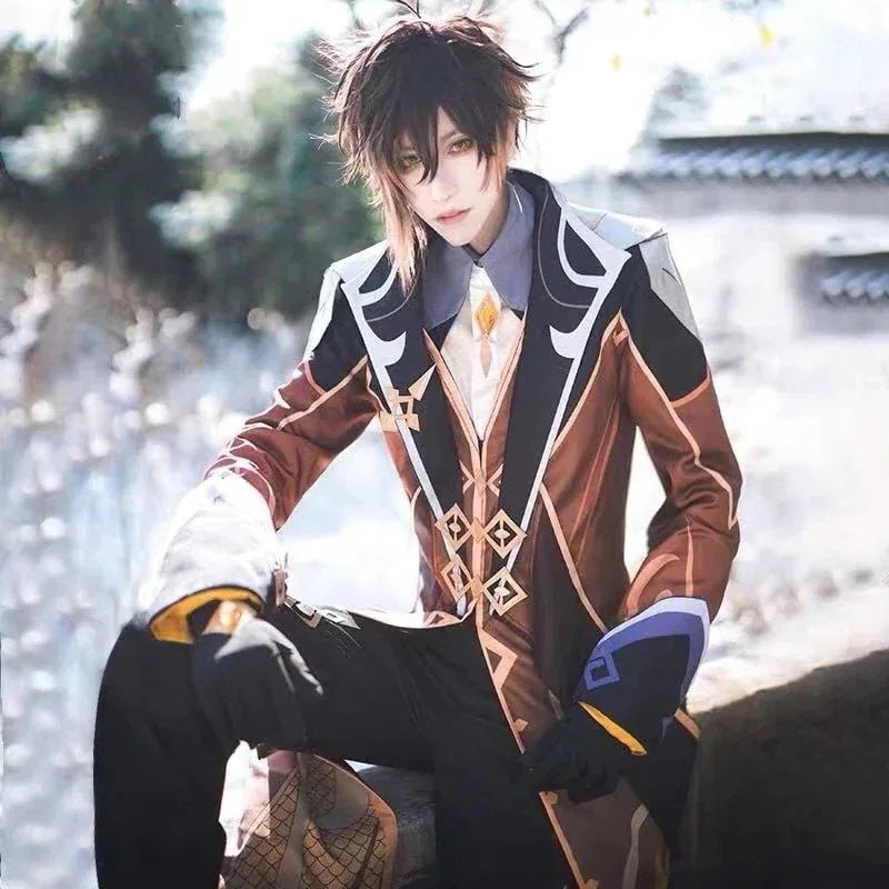 コスプレ衣子大人原神コスプレショウリ鍾離コスプレ衣30%までに制限