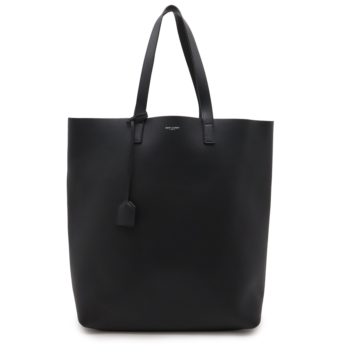 YSL イブサンローラン ショッピング ショルダー トートバッグ レザー ブラック 黒 ポーチ欠品 39690