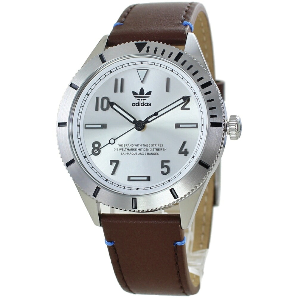 アディダス 腕時計 手表 メンズ 革ベルト ブラウン 茶 おしゃれ ブランド 誕生日プレゼント 男性 高校生 大学生 彼氏プレゼント 旦那プレゼント 夫 父 記念日 お祝い ギフト 入学祝い 就職祝い