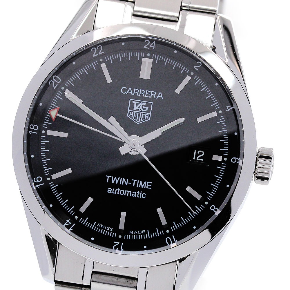 タグホイヤー TAG HEUER WV2115-0 カレラ ツインタイム デイト GMT 自動巻き メンズ 良品 _847385【中古】