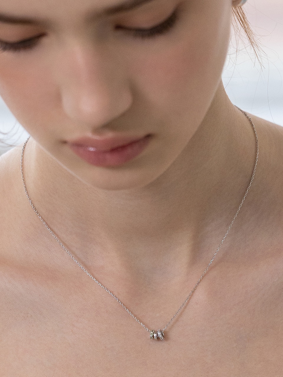 (シルバー925) グリミング リングス ネックレス 7,138円