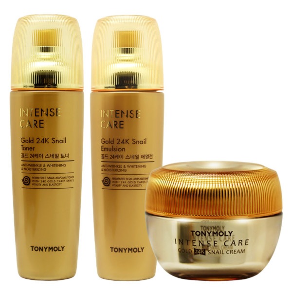 トニーモリー インテンスケア ゴールド 24K スネイル 3種構成