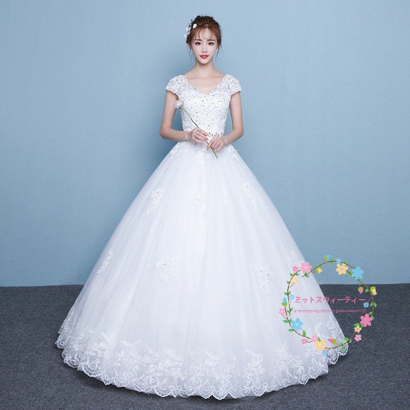 マタニティ エンパイア ウェディングドレス 安い 白 花嫁 結婚式 ロングドレス ブライダル 披露宴