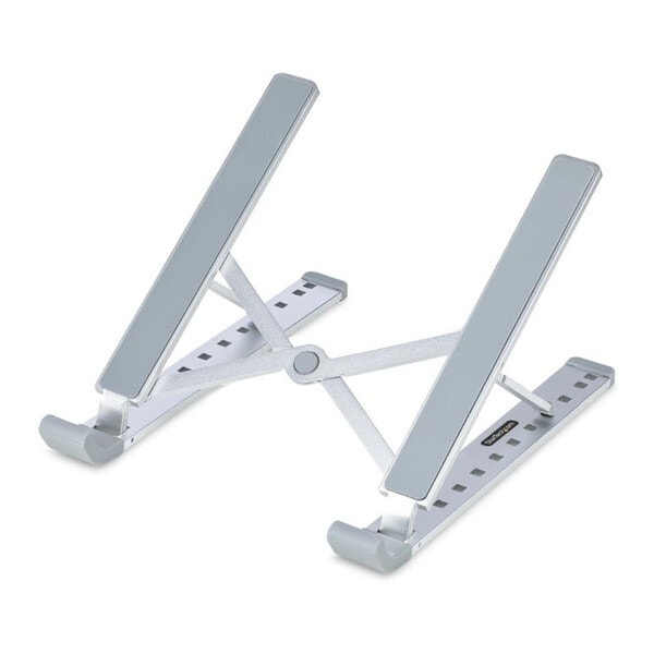 StarTech LAPTOP-RISER-BAR [ノートパソコンスタンド (アルミニウム製/耐荷重10kg/折りたたみ式/角度調整可能/携帯ポーチ付き/ノートブックPC 傾斜台)]