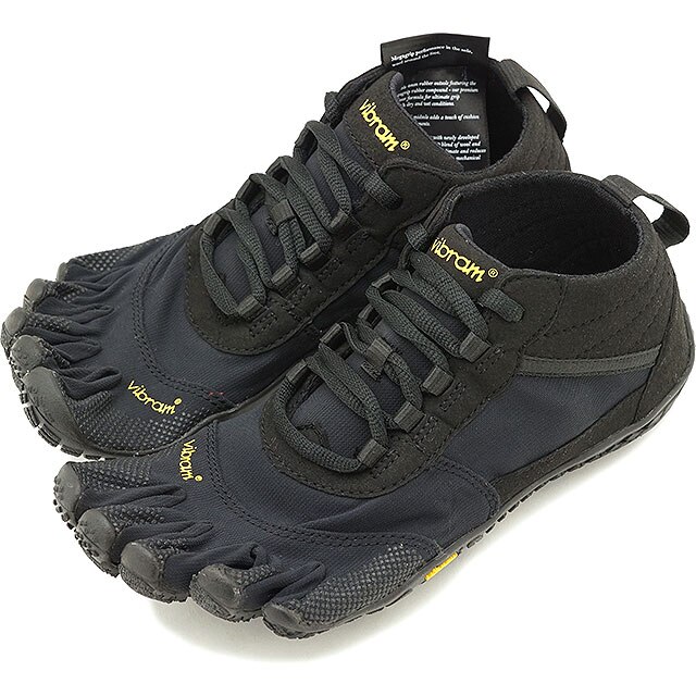 5本指シューズ ハイキング トレッキング用 V-TREK [19W7401] レディース ベアフットスニーカー 靴 Black / Black ブラック系