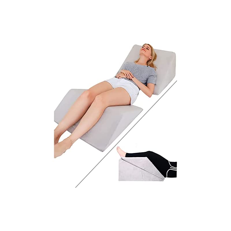 【即納】三角クッション 背もたれ 読書用 背中クッション 介護用 三角枕 傾斜枕 腰枕 体位変換 高反発 なだらか ごろ寝クッション ウェッジ枕 腰痛対策 敬老の日 プレゼント