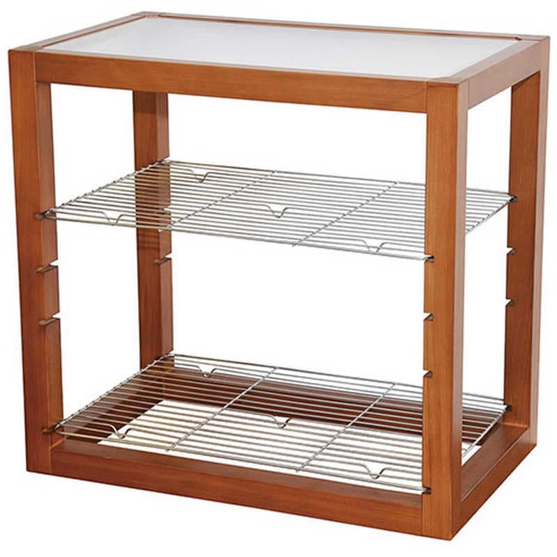 ヤマコー　用美 業務用 木製ディスプレイラック/目皿付 ブラウン yamaco43643　YAMACO43643