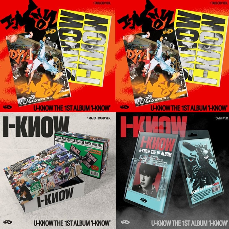 [MEGA] [4種セット] (TABLOID+MATCH CARD+SMINI Ver..) TVXQ U-KNOW 1st Album I-KNOW ユンホ 韓国チャート反映