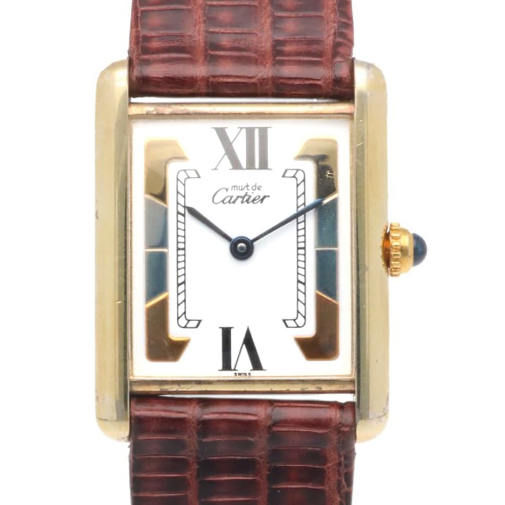 カルティエ タンクマスト 腕時計 GP 103897 クオーツ 1年保証 CARTIER 中古