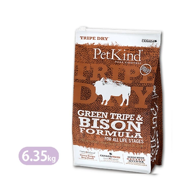 ペットカインド グリーントライプ＆バイソン 6.35kg ドッグフード Petkind
