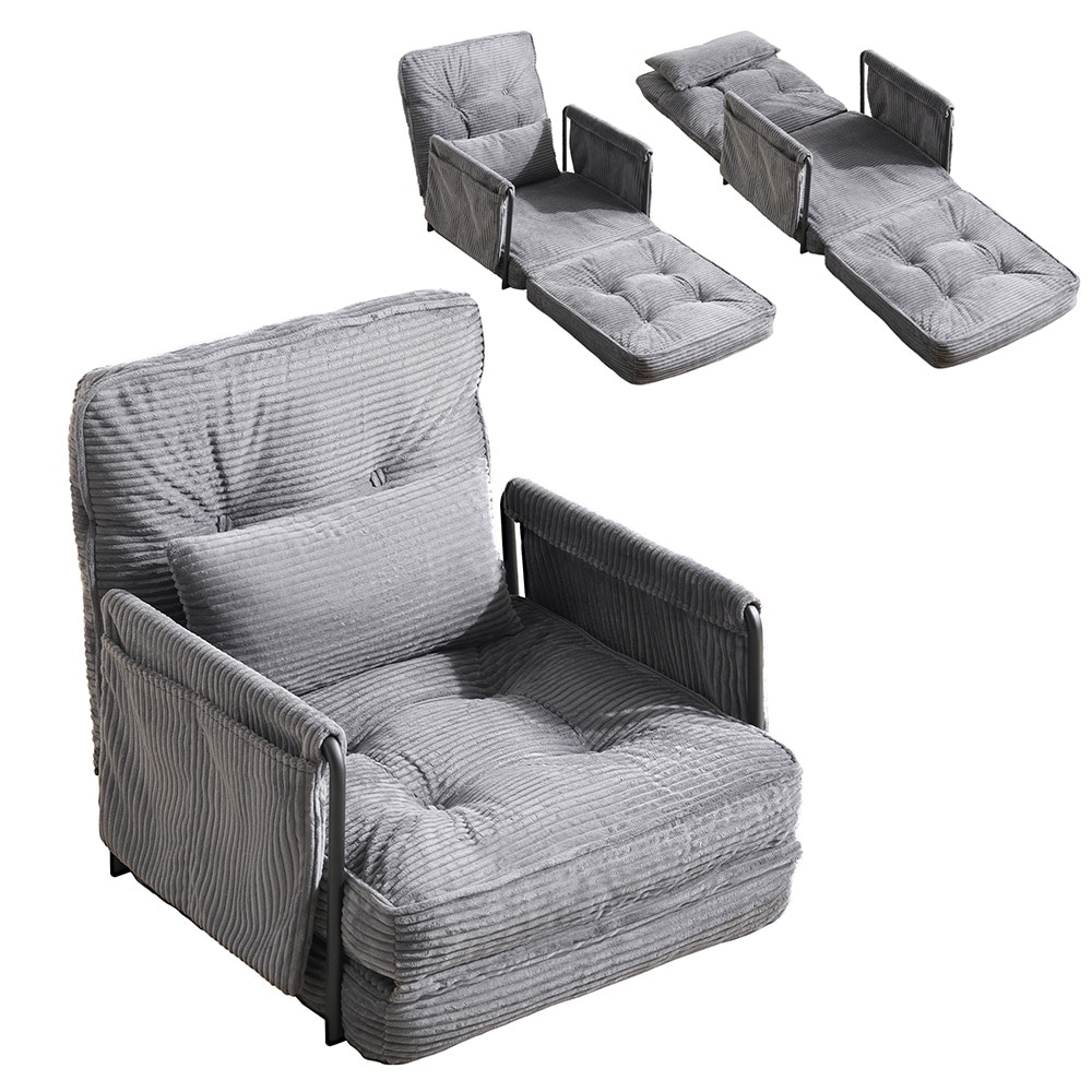 【国内即日発送】ソファー ソファーベッド 座椅子 6段調整可能 3WAY 1人掛け シンプル ベッド 折りたたみ フロアソファー 寝る 座る 可愛い外観 実用性 コンパクト 包まれる感じ ふわふわ感