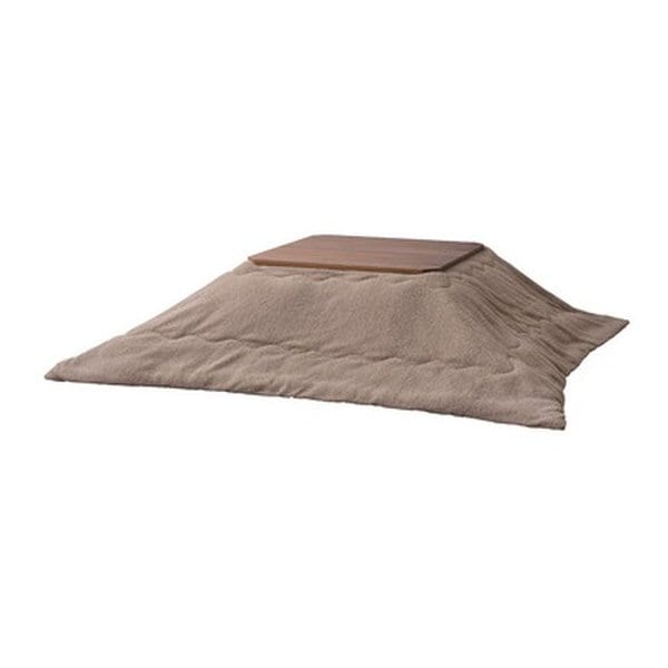 コタツ布団 正方形 ボア チャコールブラウン W190×D190 KK-169CBR