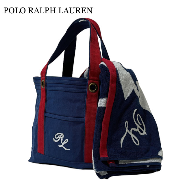 ポロ ラルフローレン POLO RALPH LAUREN Covington ビーチタオル & トート バッグ セット RALPH LAUREN HOME 277-006066-017