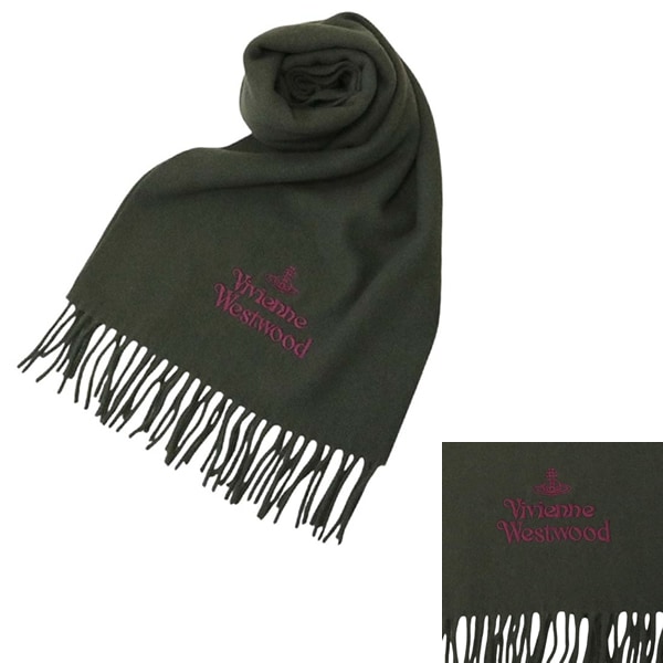 マフラー 25-W00Q7-M411 DARK GREEN レディース メンズ マフラー