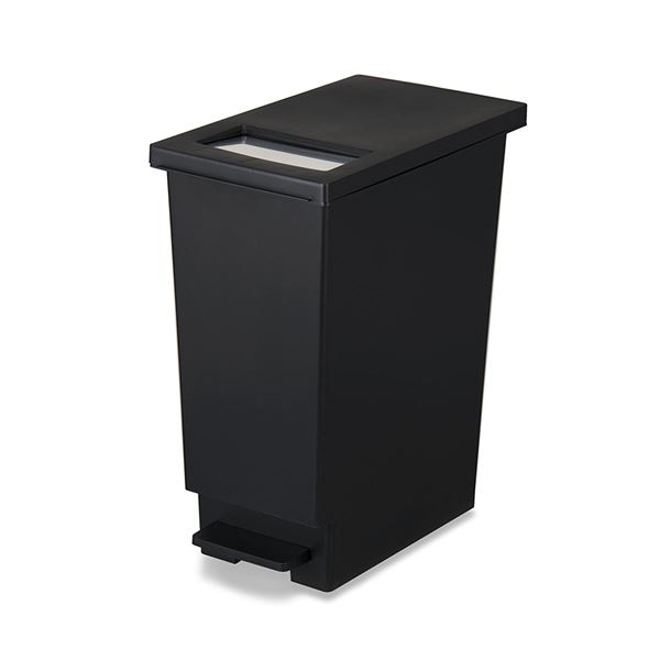 モダン ゴミ箱/ダストボックス 45L ブラック ユニード プッシュ&ペダル45S リビング オフィス 店舗