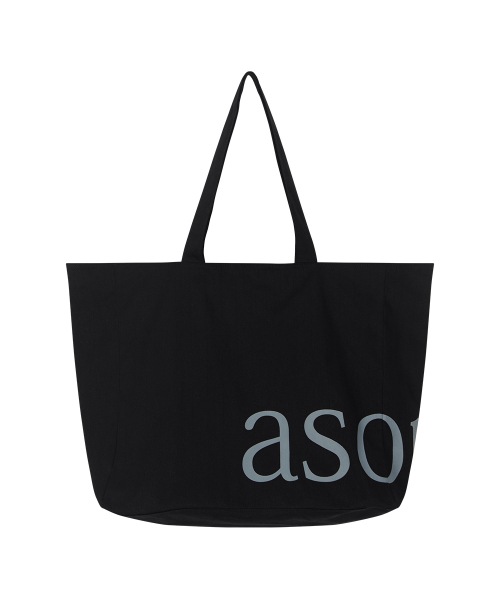 【AS"ON】 EVENING SHOPPER BAG / BLACK 正規品