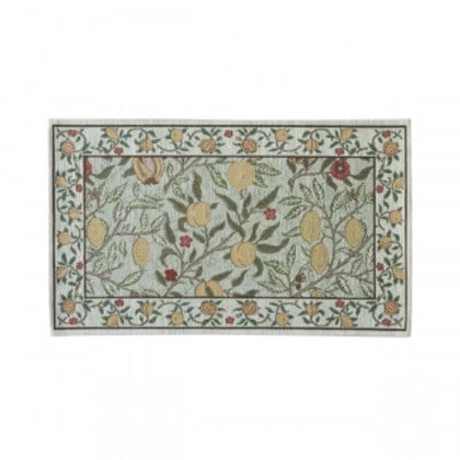 川島織物セルコン Morris Design Studio フルーツ マット 約45×75cm FH1706A G グリーン