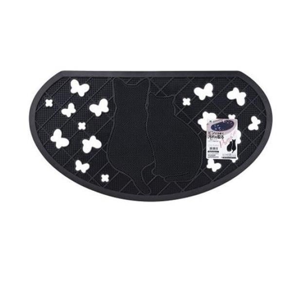 コンドル ラバーマット プリティキャット 40×75 ブラック 1枚入