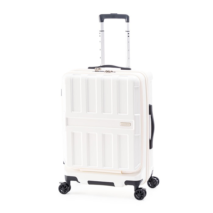 ハードキャリーケース MAXBOX FrontOpen 5～7泊 55L ALI-8511-22-VN バニラホワイト