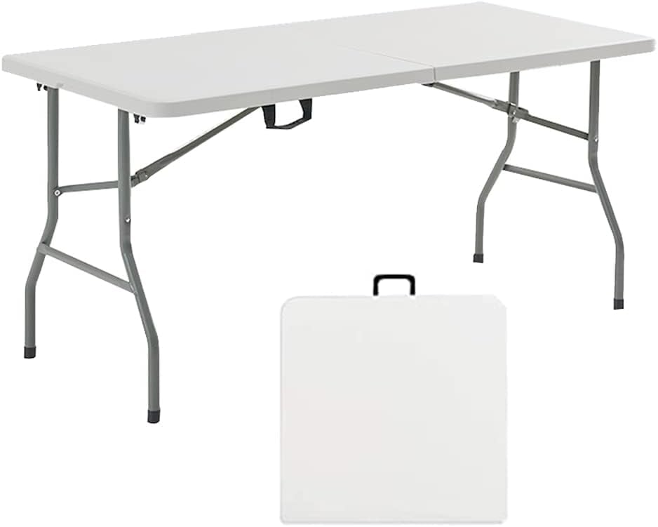 折りたたみテーブル アウトドア 作業テーブル ダイニングテーブル 高さ2段階調整可能 耐荷重120kg 大きい 軽量 持ち運び 室内 屋外 ピクニック キャンプ