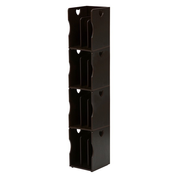 ブックスタンド 4個組(ダークブラウン) MM-7205DBR-S メーカー直送