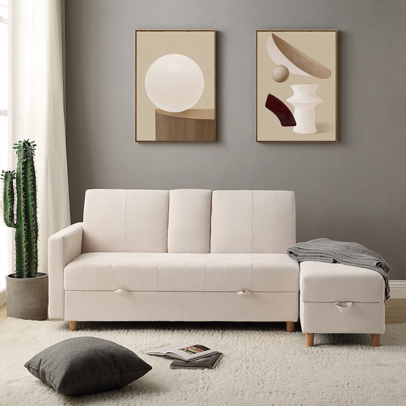 ソファー 3人掛け ソファ 多機能 ソファベッド ローソファー 収納機能 引き出し オットマン おしゃれ コーナーソファー コーナー 3P 北欧 l字 組立設置
