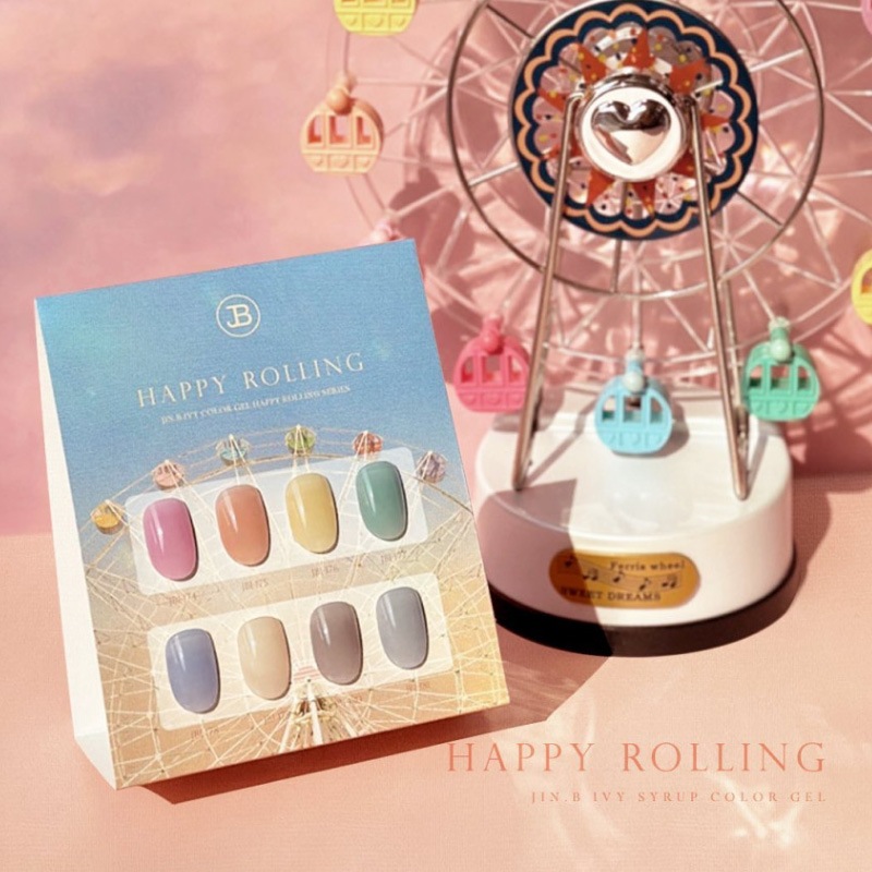 [GRACIA JIN B] 【HAPPY ROLLING】 SYRUP 11ml 8色 セット / 春の香りが染まった様々なアート活用が可能なシロップジェル