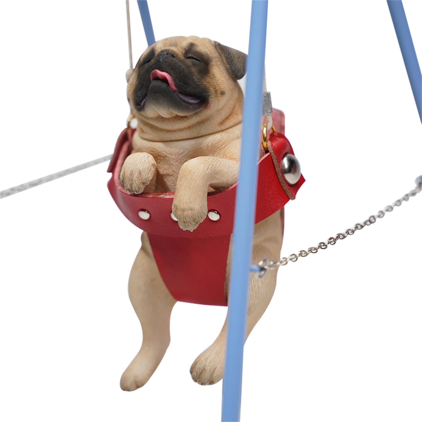 JXK 1/6 サイズ パグ つりいす 滑稽 犬 動物 リアル フィギュア プラモデル 模型 樹脂 プレミアム オリジナル スタチュー 犬好き プレゼント 置物 コレクション