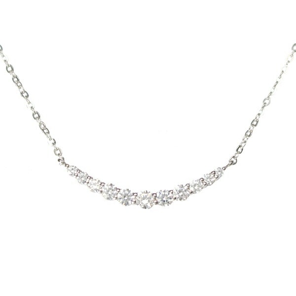 リボン済＆紙袋 ネックレス 正規品 ペンダント レディース ラインモチーフ プレゼント シルバー素材 祝い