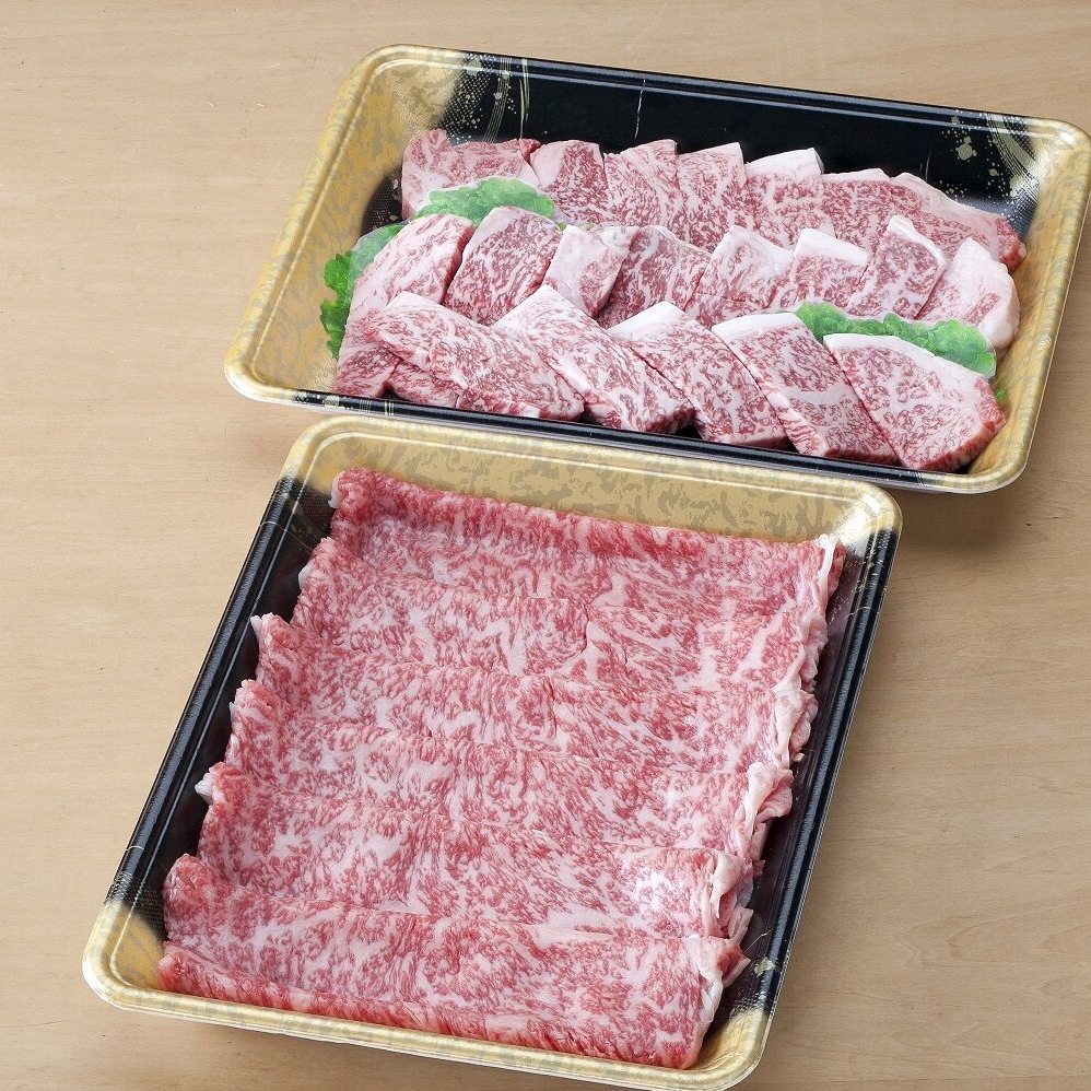 九州産黒毛和牛A5ランク焼肉用ロース400g &すき焼きしゃぶしゃぶ用ロース400g 合計800g 受注生産
