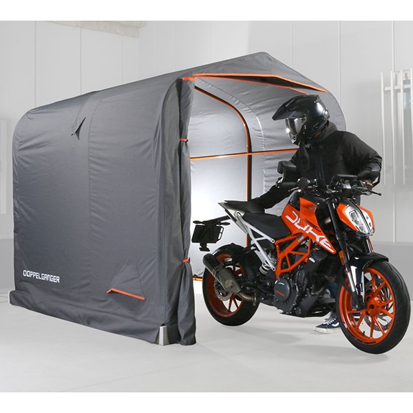 DCC625-GY バイクガレージ2450 ブロック グレー/オレンジ メーカー直送