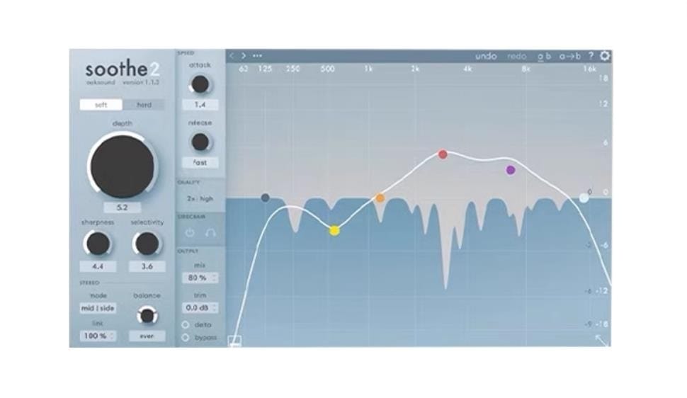 音楽制作ミックス修音ざんきょう Oeksound Soothe2ダイナミック共鸣サポーターオーディオ滑らかなバリ感除去サポートWin