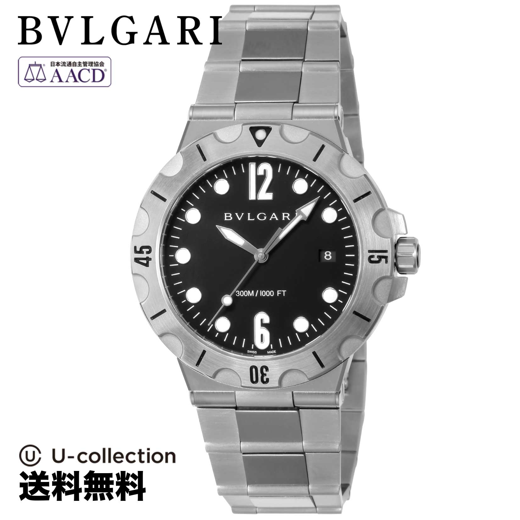 【腕時計】 BVLGARI(ブルガリ) DIAGONO / ディアゴノ メンズ ブラック 自動巻 DP41BSSSD 時計 ブランド