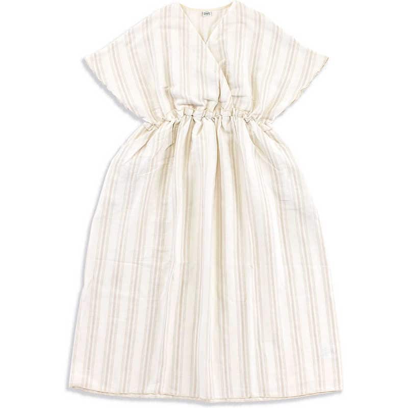 タオル美術館　アデル ガーゼカシュクールワンピース Ｍサイズ アイボリー cococi beauty