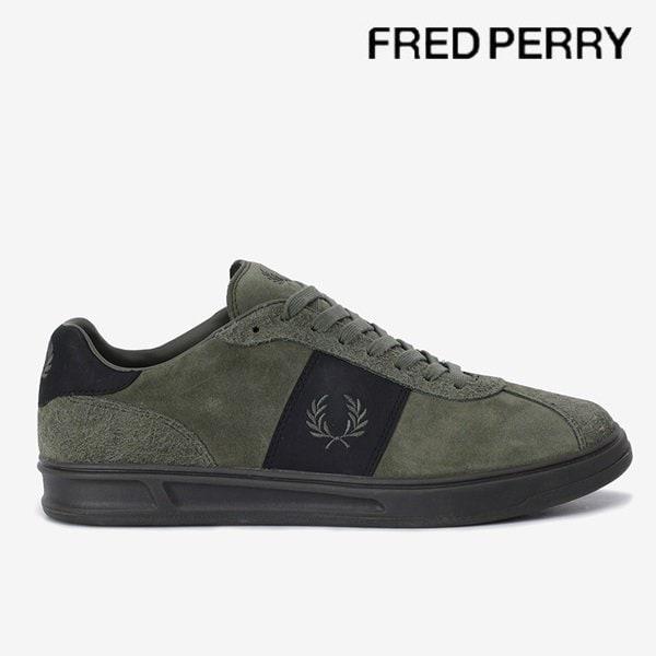 [B4 スエード] FRED PERRY 男性 スエード スニーカー SFPM2438325-X92