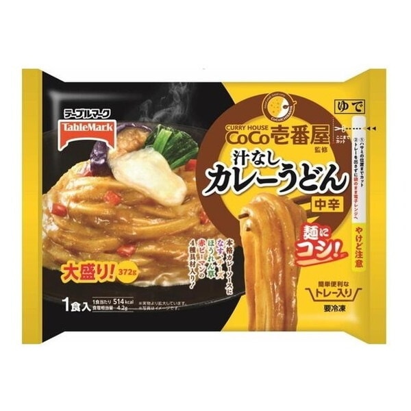 CoCo壱番屋監修 汁なしカレーうどん 大盛り 1食 x12 メーカー直送