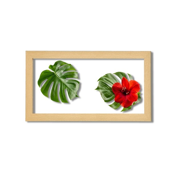 ウッドフレーム L モンステラ ナチュラル